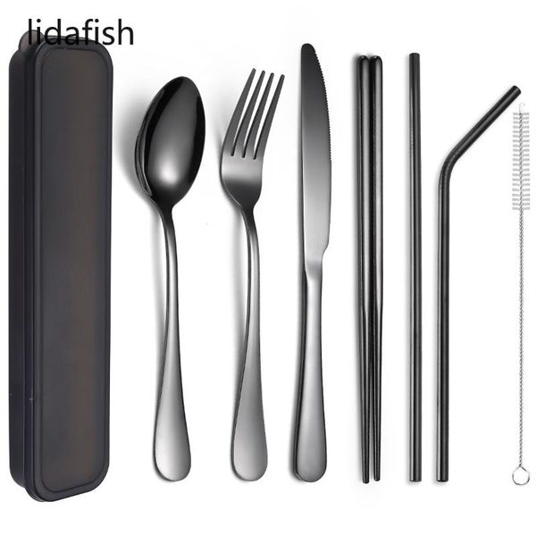 flatware sets lidafish portable travel cutlery set reusable utensils spoon fork steak knife straw canteen camping supplies
flatware sets lidafish portable travel cutlery set reusable utensils spoon fork steak knife straw canteen camping supplies