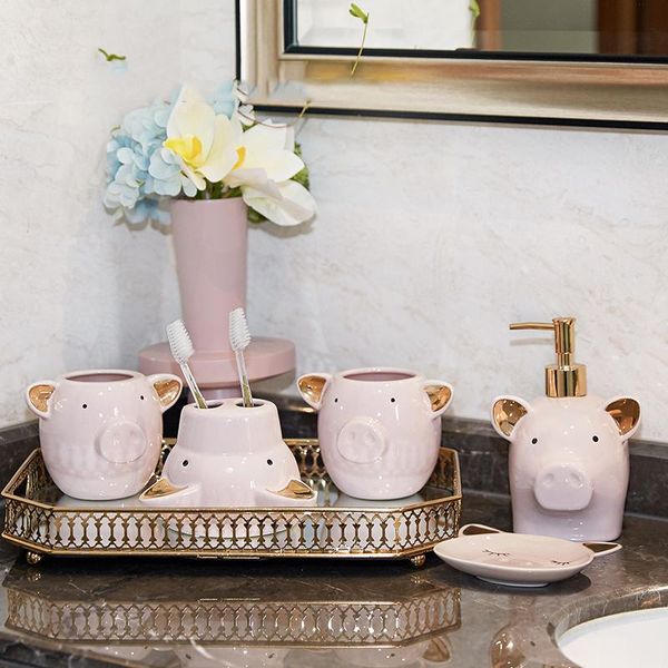 bath accessory set lovely piggy shape sets ceramic bathroom accessories cute 5 in 1
bath accessory set lovely piggy shape sets ceramic bathroom accessories cute 5 in 1