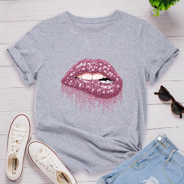 women's t-shirt mouth lips t shirt cotton round neck short sleeve tees femme funny -shirt streetwear graphic tshirt mujer, White
women's t-shirt mouth lips t shirt cotton round neck short sleeve tees femme funny -shirt streetwear graphic tshirt mujer, White