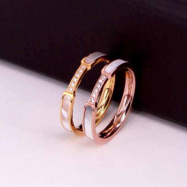 cluster rings exquisite shells and inlaid 6 zircon ring stainless steel jewelry gold color women brand love wholesale r720, Golden;silver
cluster rings exquisite shells and inlaid 6 zircon ring stainless steel jewelry gold color women brand love wholesale r720, Golden;silver