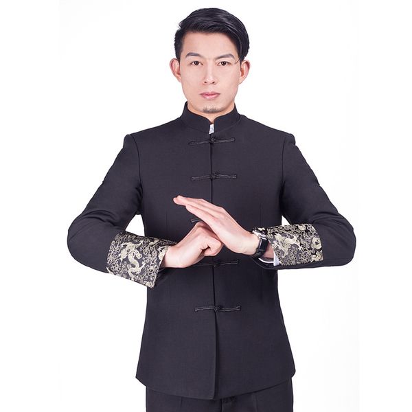 man ethnic clothing tang suits coat trousers stand collar zhongshan suit chinese youth hanfu buckle wedding show garment, Red
man ethnic clothing tang suits coat trousers stand collar zhongshan suit chinese youth hanfu buckle wedding show garment, Red
