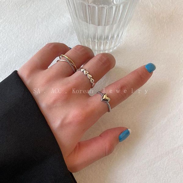 sterling silver ins golden love retro old personality geometric peach heart connecting index finger ring 925 cluster rings, Golden;silver
sterling silver ins golden love retro old personality geometric peach heart connecting index finger ring 925 cluster rings, Golden;silver