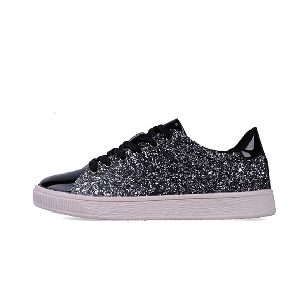 new gretel material bright face fashion women's spring and summer large size single sports shoes, Black
new gretel material bright face fashion women's spring and summer large size single sports shoes, Black