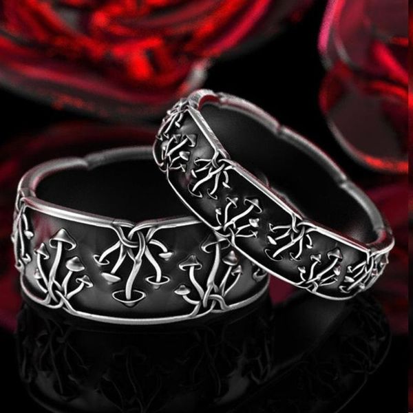 wedding rings silver color vintage ancient mushroom ring creative punk hip hop plant couple for women men fashion jewelry gift, Slivery;golden
wedding rings silver color vintage ancient mushroom ring creative punk hip hop plant couple for women men fashion jewelry gift, Slivery;golden