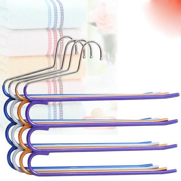 hangers & racks 34cm 2 pcs/lot plastic pants non-slip stainless steel hanger with multifunction for trousers scarf towel
hangers & racks 34cm 2 pcs/lot plastic pants non-slip stainless steel hanger with multifunction for trousers scarf towel