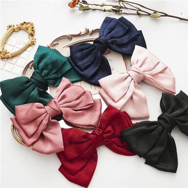hair clips & barrettes fashion women girls large satin bowknot handmade multi color big bow silky ribbon grips, Golden;silver
hair clips & barrettes fashion women girls large satin bowknot handmade multi color big bow silky ribbon grips, Golden;silver