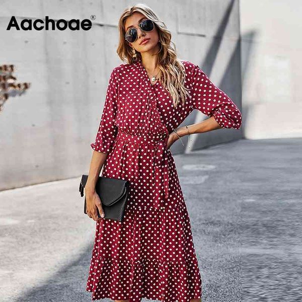 women elegant a line polka dot with belt bohemian ruffles half sleeve party dress ladies v neck chic dresses 210413, Black;gray
women elegant a line polka dot with belt bohemian ruffles half sleeve party dress ladies v neck chic dresses 210413, Black;gray