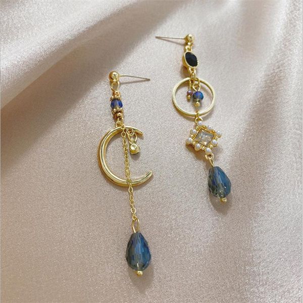 dangle & chandelier 2021 arrival vintage elegant blue crystal moon fringe drop earrings for women asymmetric earring luxury jewelry, Silver
dangle & chandelier 2021 arrival vintage elegant blue crystal moon fringe drop earrings for women asymmetric earring luxury jewelry, Silver