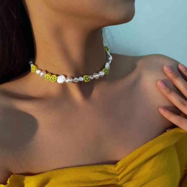 personality irregular jewelry geometric necklaces women hip hop creative design smiling face imitation pearl necklace, Silver
personality irregular jewelry geometric necklaces women hip hop creative design smiling face imitation pearl necklace, Silver