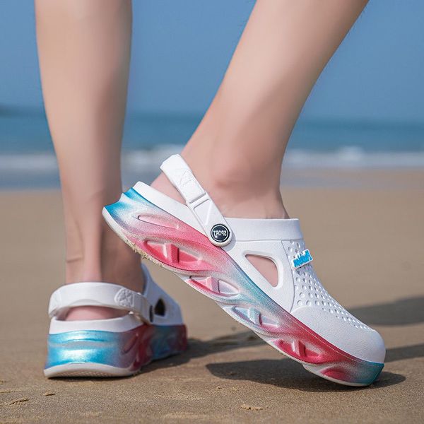 mens womens trainers sport size cross-border summer slippers thick-soled beach shoes couple hole shoe outdoors baotou sandals code:25ll-7790, Black
mens womens trainers sport size cross-border summer slippers thick-soled beach shoes couple hole shoe outdoors baotou sandals code:25ll-7790, Black
