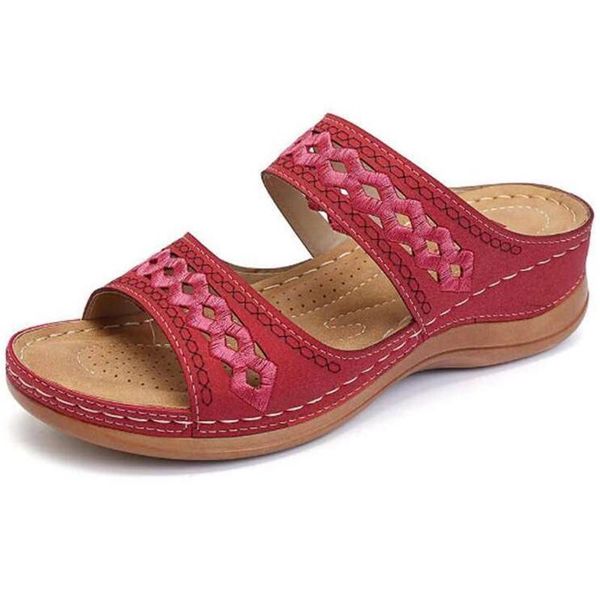 slippers summer women comfortable wedge sandals hollow out retro open toed ladies beach shoes female super soft slip on platform, Black
slippers summer women comfortable wedge sandals hollow out retro open toed ladies beach shoes female super soft slip on platform, Black