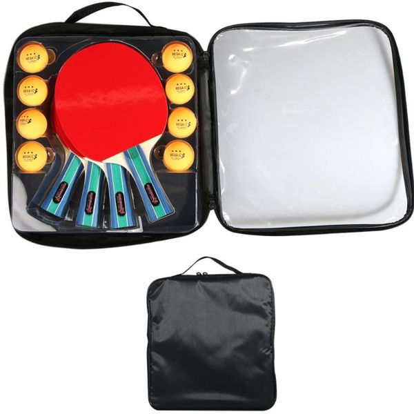 regail table tennis racket set sporting supplies portable four rackets with bag 8 balls
regail table tennis racket set sporting supplies portable four rackets with bag 8 balls