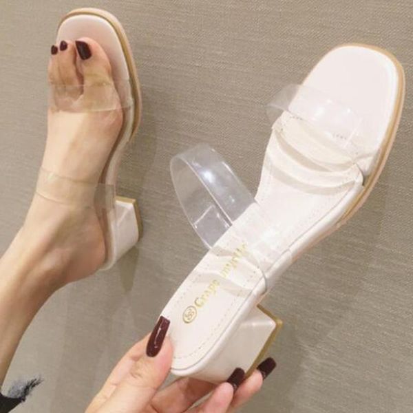 slippers fashion rome women sandals summer leisure shoes thick heel transparent sandalias mujer sh467, Black
slippers fashion rome women sandals summer leisure shoes thick heel transparent sandalias mujer sh467, Black
