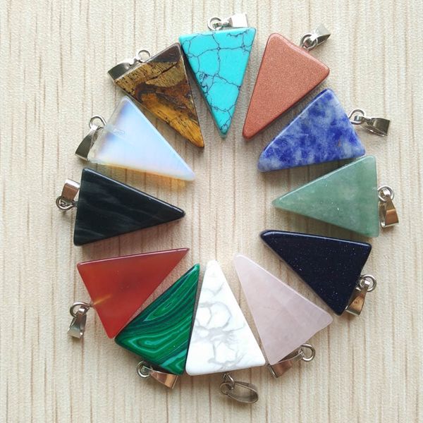 natural stone triangle shape charms pendants for diy jewelry making wholesale, Bronze;silver
natural stone triangle shape charms pendants for diy jewelry making wholesale, Bronze;silver