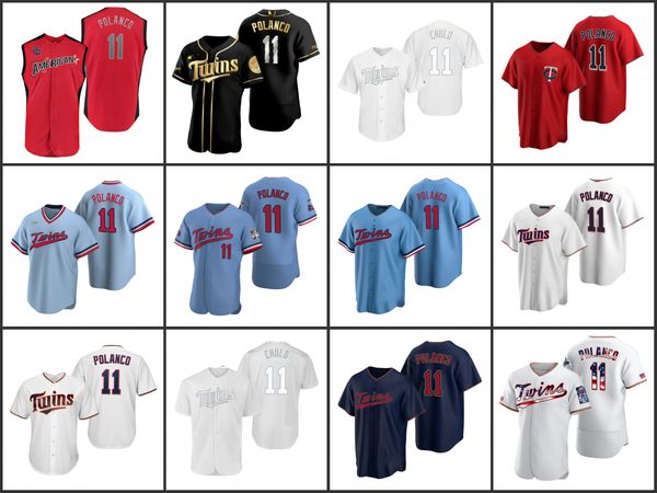 minnesota twins men 11 jorge polanco 10tom kelly women youthjersey, Black;red 
minnesota twins men 11 jorge polanco 10tom kelly women youthjersey, Black;red