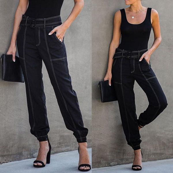 women's pants & capris women 2021 spring summer female high waist black loose harem with belts trousers casual cargo streetwear, Black;white
women's pants & capris women 2021 spring summer female high waist black loose harem with belts trousers casual cargo streetwear, Black;white