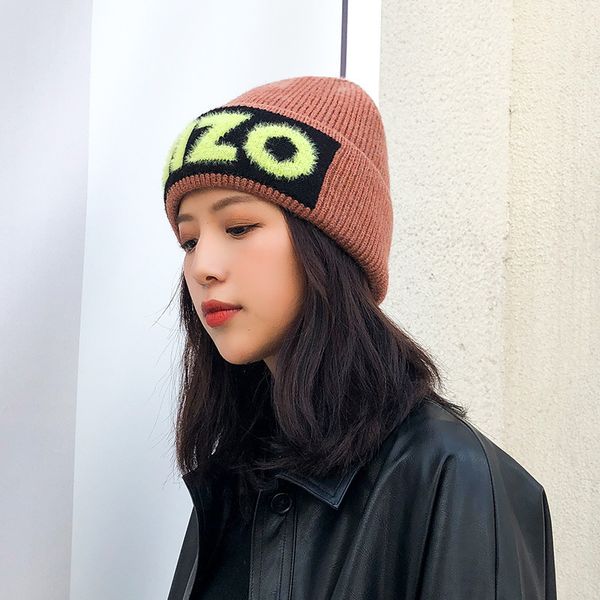 hat girl versatile fashion autumn winter ins designer fluorescent letter thickened warm knitting wool, Blue;gray
hat girl versatile fashion autumn winter ins designer fluorescent letter thickened warm knitting wool, Blue;gray