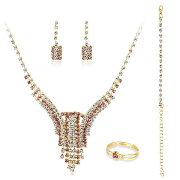 earrings & necklace women's bridal jewelry set for wedding crystal teardrop pendant bridsmaid dress brides prom costume, Silver
earrings & necklace women's bridal jewelry set for wedding crystal teardrop pendant bridsmaid dress brides prom costume, Silver