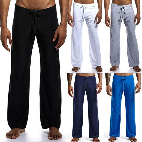 men's casual wide leg loose pants spring summer cooling fabric trousers gentleman solid mid waist sweatpants loungewear, Black
men's casual wide leg loose pants spring summer cooling fabric trousers gentleman solid mid waist sweatpants loungewear, Black