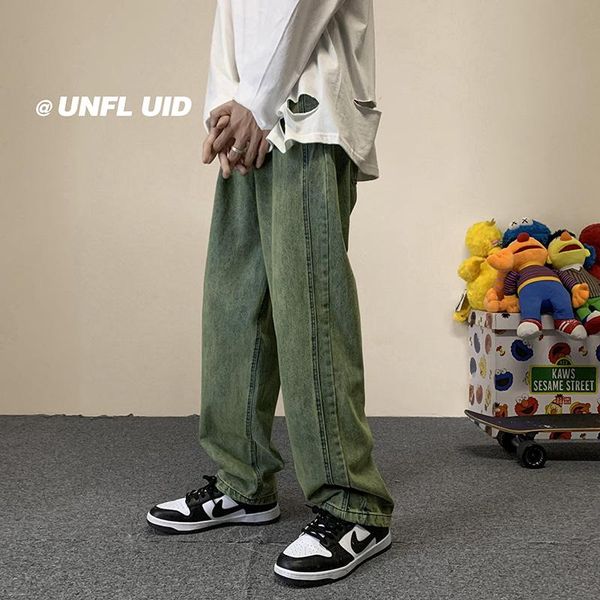 men's jeans blue/green wide-leg fashion retro baggy harajuku men streetwear loose hip-hop straight denim trousers mens
men's jeans blue/green wide-leg fashion retro baggy harajuku men streetwear loose hip-hop straight denim trousers mens