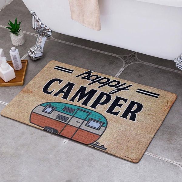 bath mats happy camping door mat entrance floor rug bathroom pad non slip carpet home decor
bath mats happy camping door mat entrance floor rug bathroom pad non slip carpet home decor
