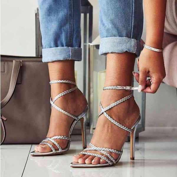 sandals silver bling crystal for women open toe rhinestone strap cross high heel wedding dress shoes tn49, Black
sandals silver bling crystal for women open toe rhinestone strap cross high heel wedding dress shoes tn49, Black