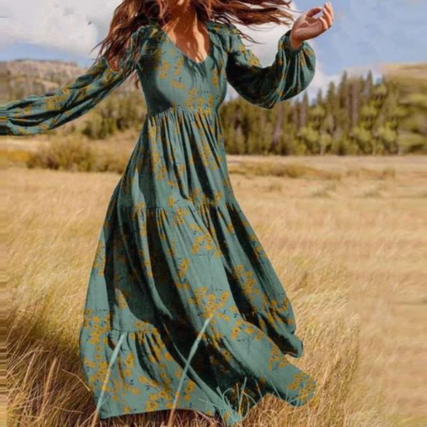 casual dresses elegant women v neck loose waist print holiday dress long lantern sleeve ruffles lady autumn streetwear slim, Black;gray
casual dresses elegant women v neck loose waist print holiday dress long lantern sleeve ruffles lady autumn streetwear slim, Black;gray