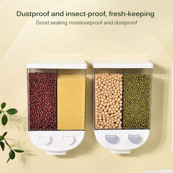 storage bottles & jars push-type wall-mounted grain tank pp box plastic clear container set with pour lids kitchen
storage bottles & jars push-type wall-mounted grain tank pp box plastic clear container set with pour lids kitchen