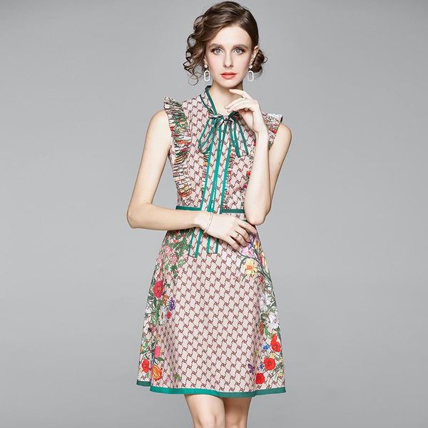casual dresses fashion designer a-line mini dress women's sleeveless ruffles tank female flower letter khaki party k6501, Black;gray
casual dresses fashion designer a-line mini dress women's sleeveless ruffles tank female flower letter khaki party k6501, Black;gray
