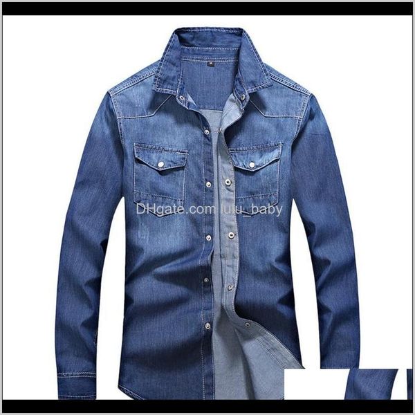 shirts mens clothing apparel drop delivery 2021 feitong streetwear denim shirt men fashion turn-down collar casual long sleeve autumn winter, White;black
shirts mens clothing apparel drop delivery 2021 feitong streetwear denim shirt men fashion turn-down collar casual long sleeve autumn winter, White;black