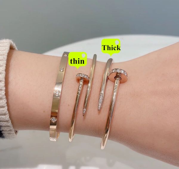 headband and tailband nail bracelet couple's three color 925 silver plated bracelet 2 sizes simple luxury designer gift, Black
headband and tailband nail bracelet couple's three color 925 silver plated bracelet 2 sizes simple luxury designer gift, Black