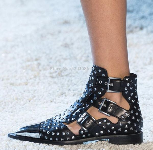 boots metal toe rivets flat women ankle buckles studded casual shoes lady fashion leather knight dropship, Black
boots metal toe rivets flat women ankle buckles studded casual shoes lady fashion leather knight dropship, Black