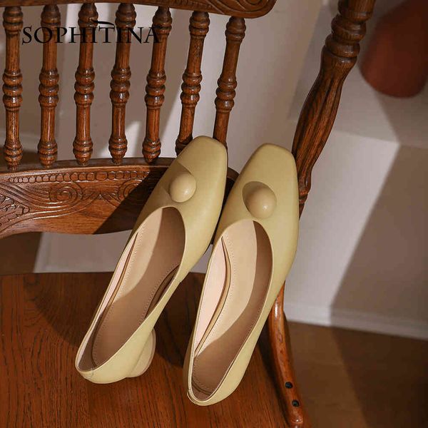 sophitina mature style genuine leather women round heels pumps shoes basic medium shallow dress soft spring shoes fo44 210513, Black
sophitina mature style genuine leather women round heels pumps shoes basic medium shallow dress soft spring shoes fo44 210513, Black