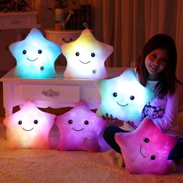 pillow 34cm creative for kids children girls toy luminous soft plush glowing colorful stars cushion led light toys gift
pillow 34cm creative for kids children girls toy luminous soft plush glowing colorful stars cushion led light toys gift