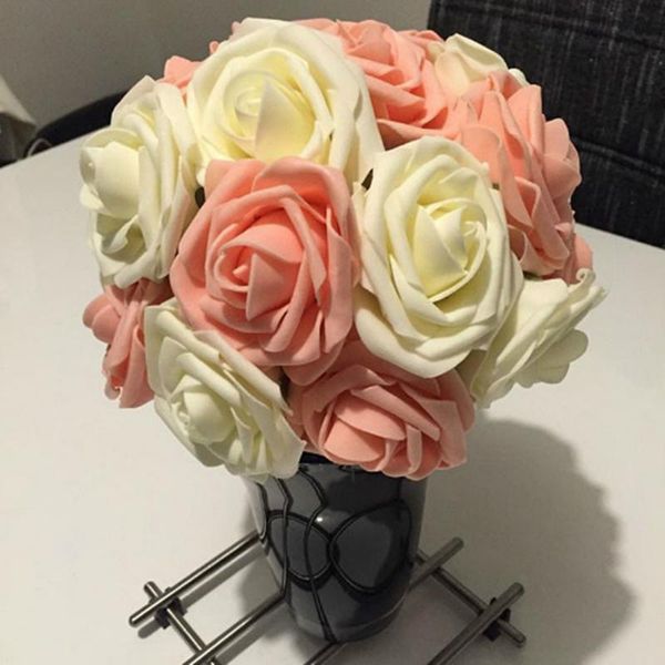 decorative flowers & wreaths 100pcs/lot 6.5cm pretty charming artificial pe foam rose bride bouquet home diy wedding party decoration
decorative flowers & wreaths 100pcs/lot 6.5cm pretty charming artificial pe foam rose bride bouquet home diy wedding party decoration
