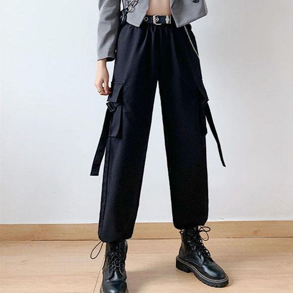 women's pants & capris 2021 autumn overalls loose korean version is thin, high waist and versatile leggings women, Black;white
women's pants & capris 2021 autumn overalls loose korean version is thin, high waist and versatile leggings women, Black;white