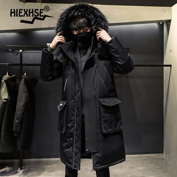 fashionable coat thicken jacket men hooded warm lengthen parka coat white duck down hight quality male winter down coat, Black
fashionable coat thicken jacket men hooded warm lengthen parka coat white duck down hight quality male winter down coat, Black