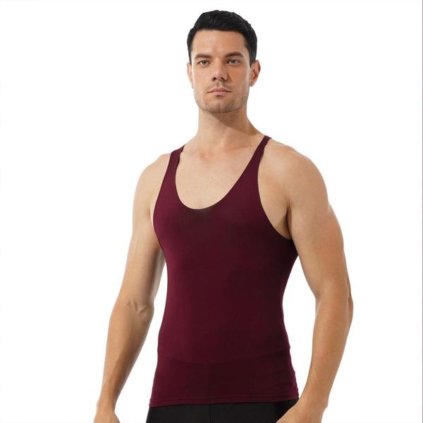 men' tank mens round neck sleeveless slim fit t-shirt male vocation beach tees thin stretchy undershirt fitness sport vest, White;black
men' tank mens round neck sleeveless slim fit t-shirt male vocation beach tees thin stretchy undershirt fitness sport vest, White;black