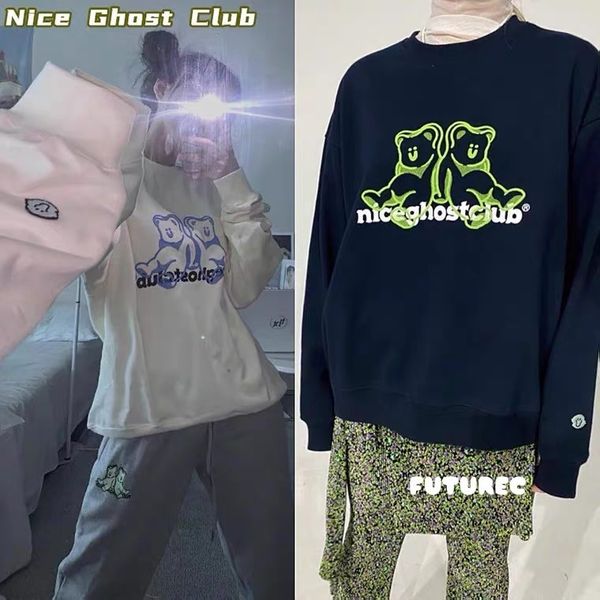 brand hoodie korea chao brand nicegh * st 2021 autumn new harajuku bear printed round neck pullover for men and women, Black
brand hoodie korea chao brand nicegh * st 2021 autumn new harajuku bear printed round neck pullover for men and women, Black