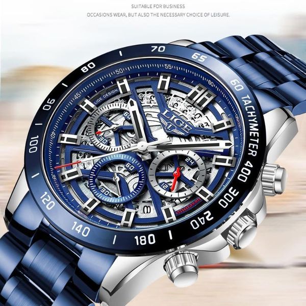 wristwatches lige men's watches hollow men waterproof sport quartz chronograph male watch relogio masculino, Slivery;brown
wristwatches lige men's watches hollow men waterproof sport quartz chronograph male watch relogio masculino, Slivery;brown