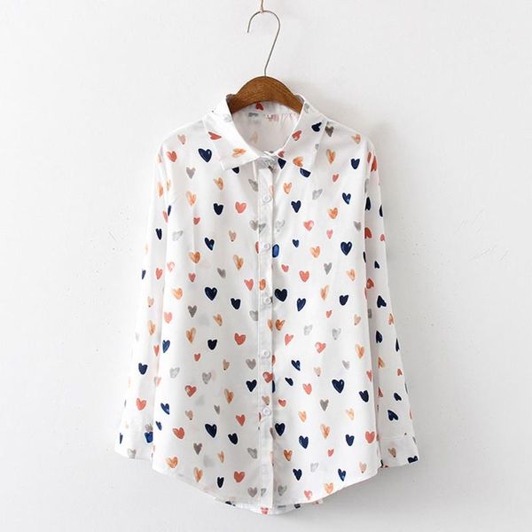 woman blouses shirts embroidered wild loose fashion heart printing button long sleeve lapel korean simple style g3 women's &, White
woman blouses shirts embroidered wild loose fashion heart printing button long sleeve lapel korean simple style g3 women's &, White
