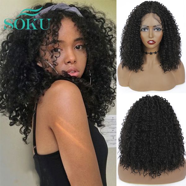 afro kinky curly wig with baby hair synthetic lace front wig natural color soku middle part heat resistant fiber for black women
afro kinky curly wig with baby hair synthetic lace front wig natural color soku middle part heat resistant fiber for black women