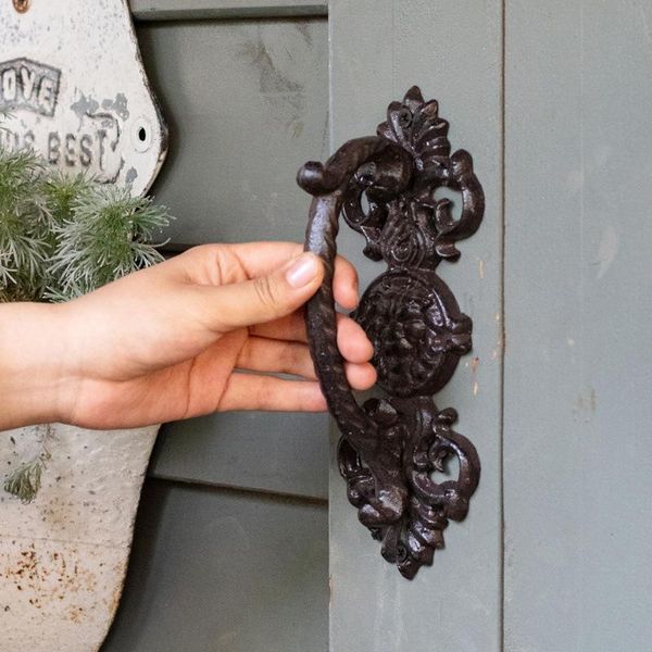 handles & pulls door european retro cast iron patio art home garden decoration courtyard wall barn