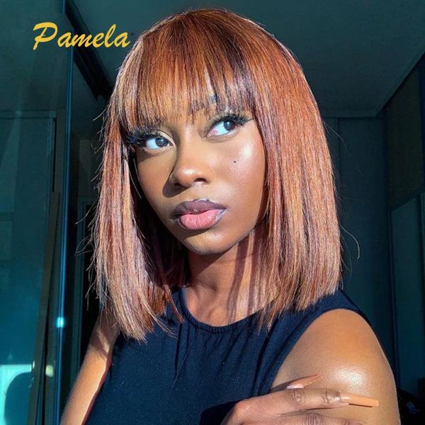 lace wigs ginger short bob human hair for women blonde straight blunt cut wig colored preplucked and bleached knots, Black;brown
lace wigs ginger short bob human hair for women blonde straight blunt cut wig colored preplucked and bleached knots, Black;brown