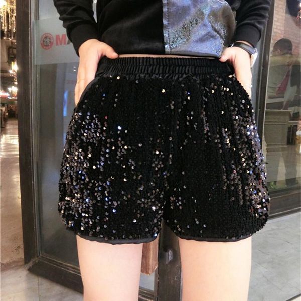 women's shorts bling women elastic waist pockets sequin high feminino skinny party club festival raves dance nightclub, White;black
women's shorts bling women elastic waist pockets sequin high feminino skinny party club festival raves dance nightclub, White;black