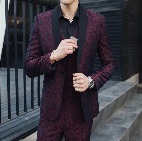 men's suits & blazers jacquard gentleman mens business dress set slim fit size s-5xl wine red wedding prom party, White;black
men's suits & blazers jacquard gentleman mens business dress set slim fit size s-5xl wine red wedding prom party, White;black