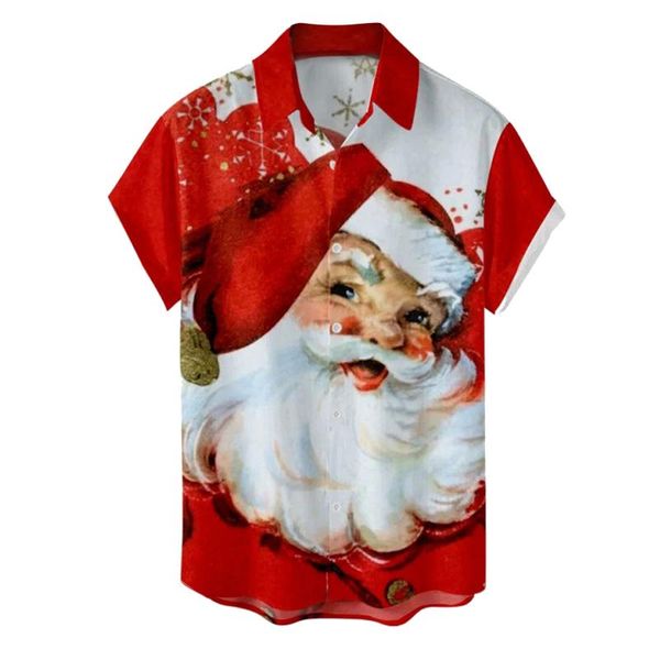 men's casual shirts men ugly blouse big santa oil print short sleeve shirt turn down collar single breasted male for christmas, White;black
men's casual shirts men ugly blouse big santa oil print short sleeve shirt turn down collar single breasted male for christmas, White;black