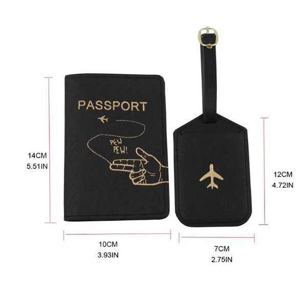 card holders m6cc 4pcs portable travel passport cover with luggage tags holder case protector, Brown;gray
card holders m6cc 4pcs portable travel passport cover with luggage tags holder case protector, Brown;gray