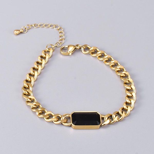 link, chain korean style designer bracelet stainless steel gold color width 6mm 15cm+6cm black link chains bracelets wholesale
link, chain korean style designer bracelet stainless steel gold color width 6mm 15cm+6cm black link chains bracelets wholesale
