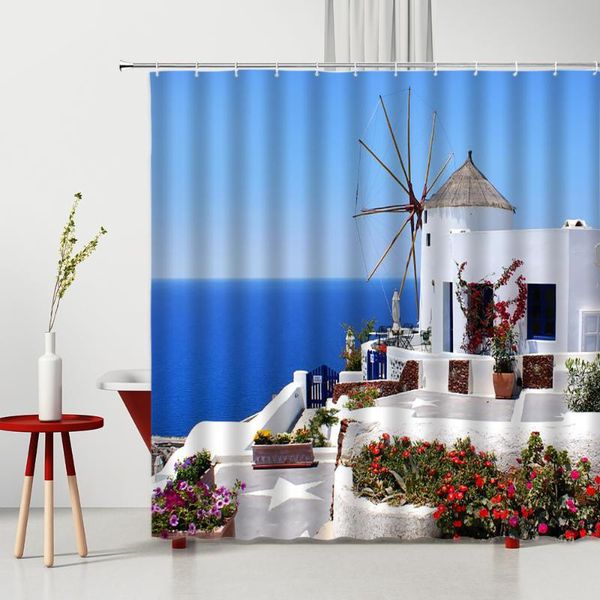 shower curtains blue mediterranean style curtain beach windmill greece architecture landscape bathroom decor polyester cloth set
shower curtains blue mediterranean style curtain beach windmill greece architecture landscape bathroom decor polyester cloth set
